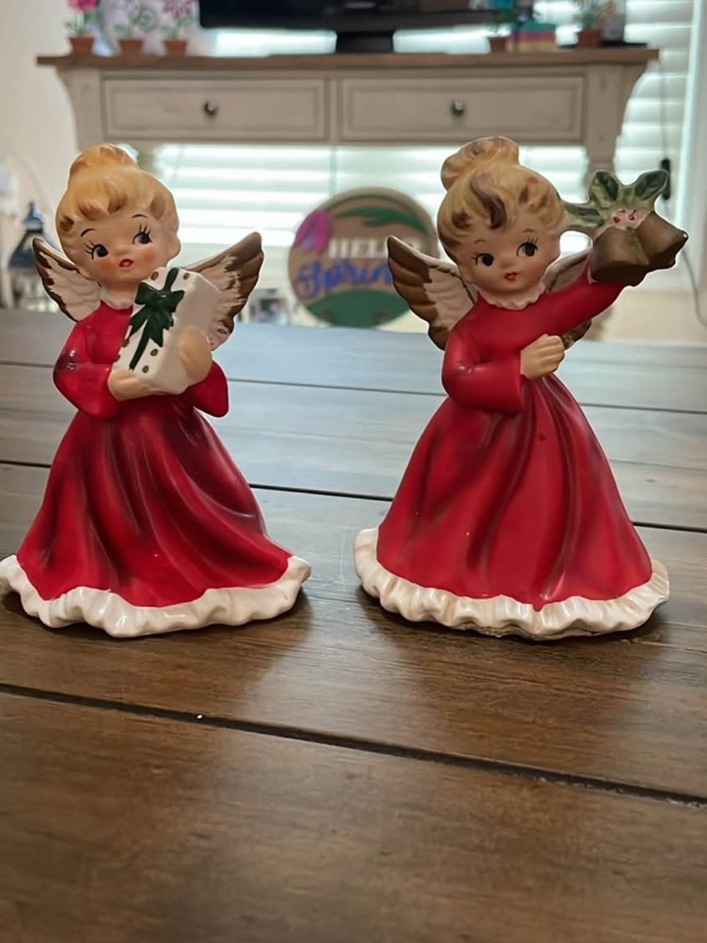 Vintage Napco Christmas Angel Figurines